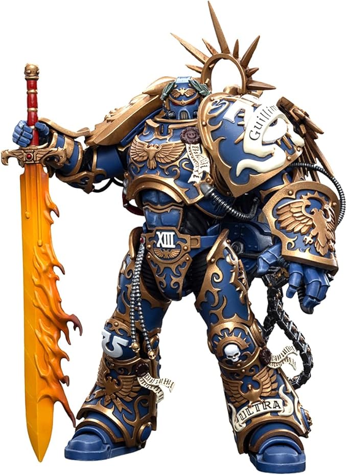 JOYTOY Warhammer 40K 1/18 Action Figures, Ultramarines Primarch Roboute Guilliman Perfect for Collectors & Decor, Ideal Gift for Birthdays, Christmas, Character Figure - JT6342