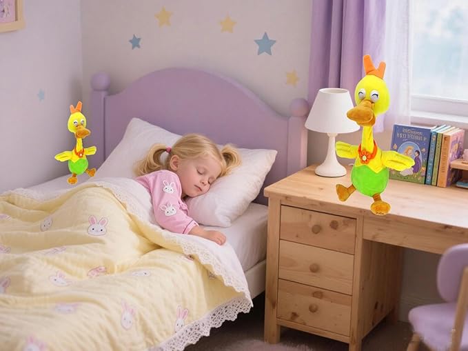 Plush Toys, Music Songs, Ducks That can Speak and Repeat, Gift Ducks That can bark,Adorable Interactive Duck Toy