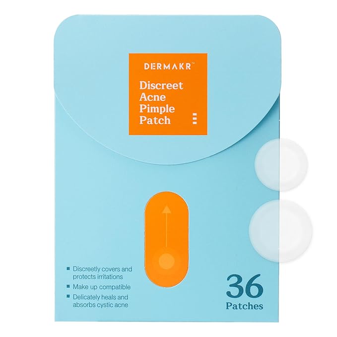Discreet Acne Pimple Patch | Spot Cover & Treatment Solution Cystic Acne & Pimple | Hydrocolloid Facial Stickers | Waterproof Patches Invisibly Cover Pimples (2packs)