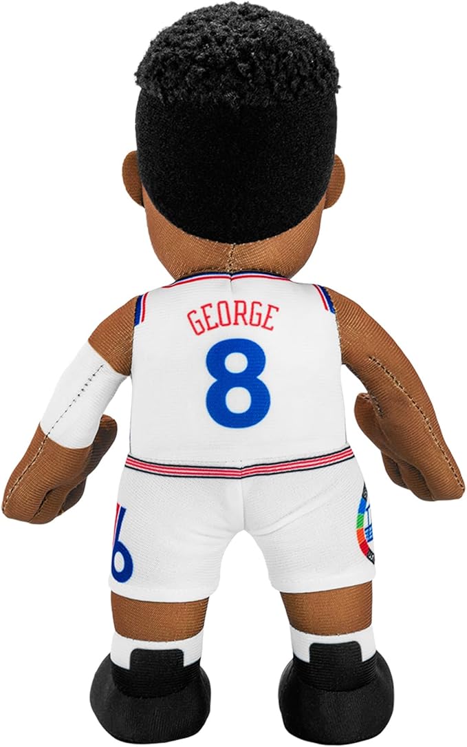 Bleacher Creatures Philadelphia 76ers Paul George 10" NBA Plush Figure(City Edition '24-'25) - A Superstar for Play or Display