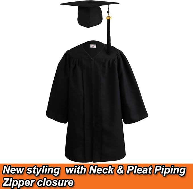 OSBO GradSeason Unisex Matte Kindergarten Graduation Gown Cap Tassel Set 2025