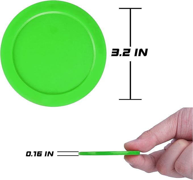 3.25 or 2.5 Inch Air Hockey Pucks - Professional, Durable Pucks for Large Tables - Compatible with Standard Pushers and Goals - Best Air Hockey Accessories for Fun and Entertainment by INSCOOL