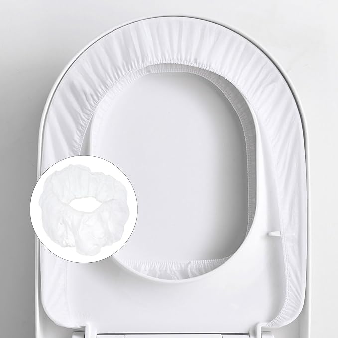 30Pcs Disposable toilet seat toilet covers disposable waterproof seat covers Portable toilet mat kids potty portable potty for adults paper toilet covers Disposable Toilet Mat