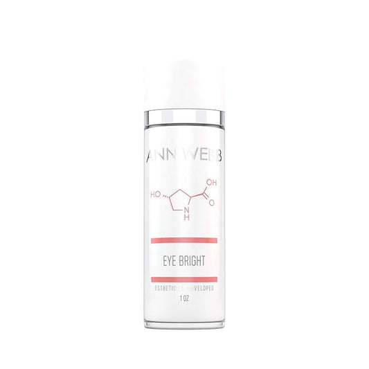 Eye Bright Cream - Anti Aging Eye Cream w/Collagen Peptides & Hyaluronic Acid for Dark Circles, Firms Fine Lines 1oz