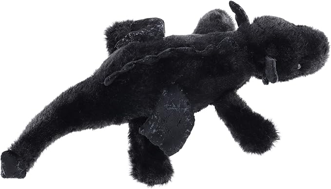 Apricot Lamb Toys Plush Black Lying Dragon Dinosaur Stuffed Animal Soft Cuddly Perfect for Child (Black Dragon,15 Inches)