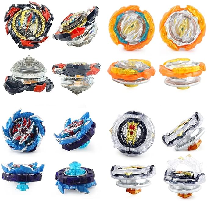Bey Battle Burst Gyro Blade Toy Set Great Present for Kids Children Boys Ages 6 8 10 12+ Metal Fusion Attack Top Battling Game 10 Spinning Tops 2 Two-Way Launcher 2 Handles