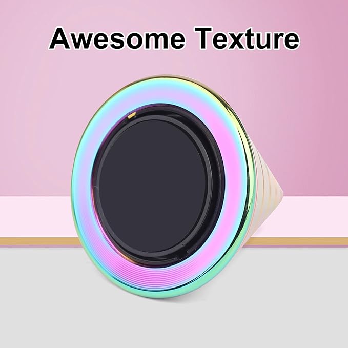 Desk Toys Spinning Top, Conicalness Detail Kinetic Desk Toys, Spinning Tops for Kids, Fidget Toys Adults, Physics Toys Novelty Amusements (Rainbow-A)
