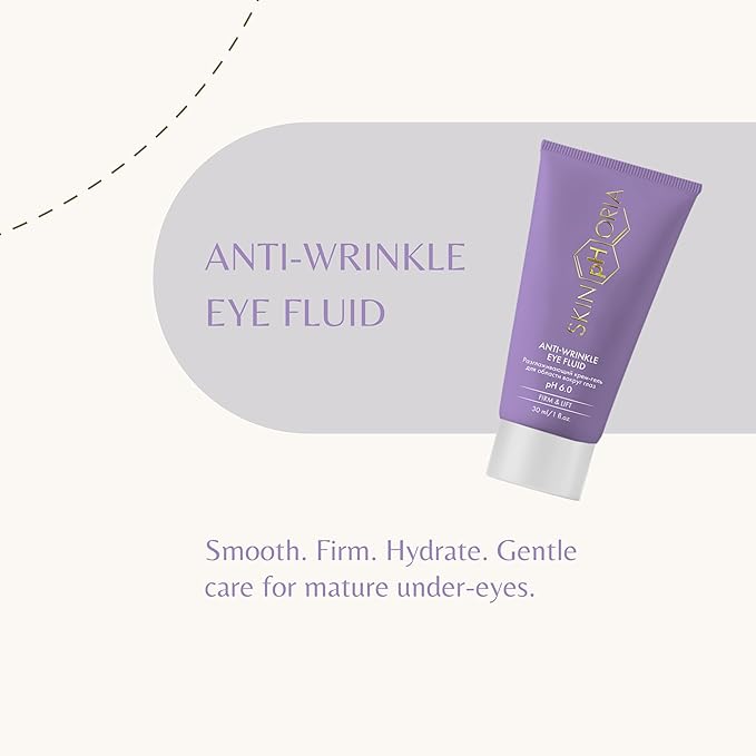 Anti-Wrinkle Eye Fluid with Collagen, Squalane & Hyaluronic Acid – Smooth Fine Lines, Firm & Hydrate Skin – Under Eye Cream Helps Reduce the Look of Puffiness & Restore Radiance – 30ml