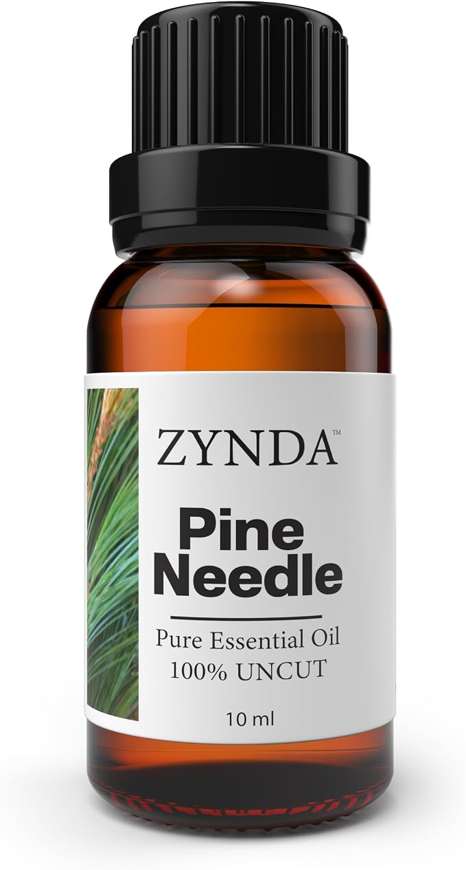 Pine Needle Essential Oil – 100% Pure & Natural Pine Oil | Refreshing Forest Aroma for Diffuser, Massage & Aromatherapy – Lab Tested Organic Essential Oils for Men & Home Use (10ml)