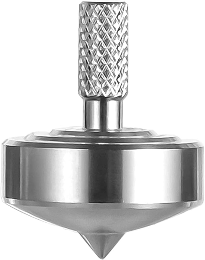 Stainless Steel Spinning Top, Precision Mini Desktop Gyroscope, Kill Time Reduce Stress ADHD Toys, Perfect Balance Gyro (Style 2)