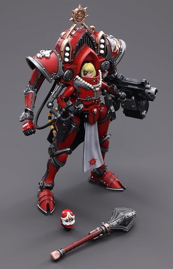 JOYTOY Warhammer 40K 1/18 Action Figures, Adepta Sororitas Paragon Warsuit Sister Merewal Perfect for Collectors & Decor, Ideal Gift for Birthdays, Christmas, Character Figure - JT4508
