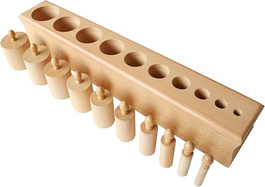 MONTESSORI OUTLET Cylinder Block (Part 2) for Children Aged 3-6 Montessori Education at School and Home