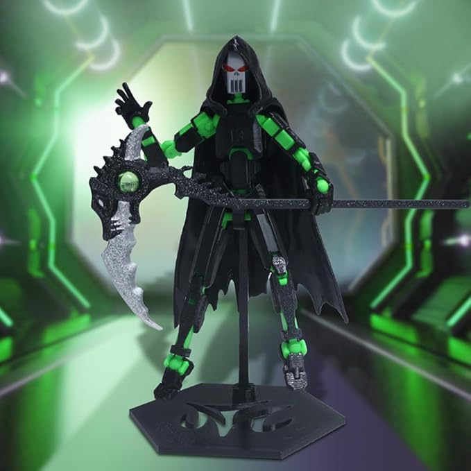 T13 Action Figure,3D Printed Titans Figure Multi-Jointed Movable Titan 13 Nova 13, Best Birthday Festival Gift (Death Green)