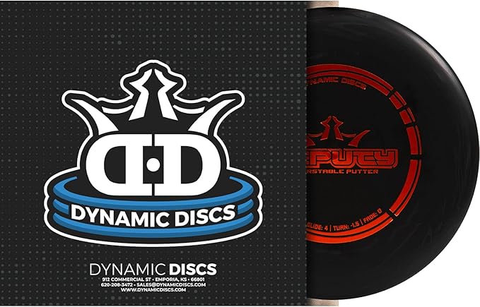 Dynamic Discs Prime Deputy Disc Golf Putter | Frisbee Golf Disc | Understable Putt and Approach Disc | Slim Beadless Profile | Stamp Colors Will Vary