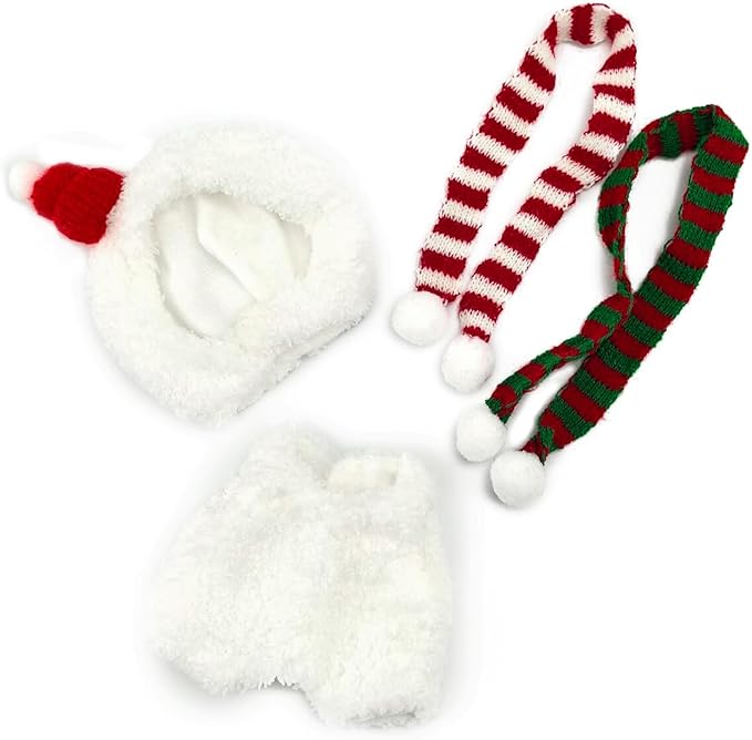 Clothes for Doll, 15/17cm Doll Clothes Set Suitable for Dolls Accessories - Hat + 2 Scarf + Snowman Clothes (NO Doll),Snowman