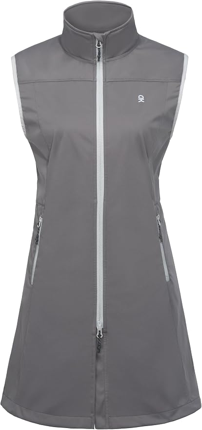 Little Donkey Andy Women's Lightweight Softshell Vest, Windproof Sleeveless Jacket for Running Hiking Travel