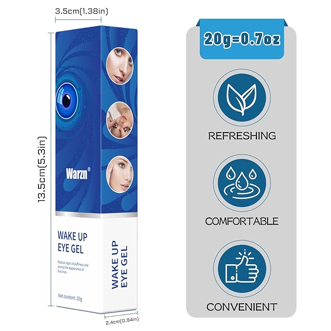 Water Rush Hydrating Eye Gel - Dark Circle Eye Cream with Hyaluronic Acid & Under Eye Serum Puffy Eyes Treatment