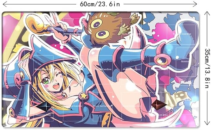 New Playmat Dark Magician Girl Kuriboh CCG TCG Trading Card Game Mat + Free Bag (ZD014-869-A)
