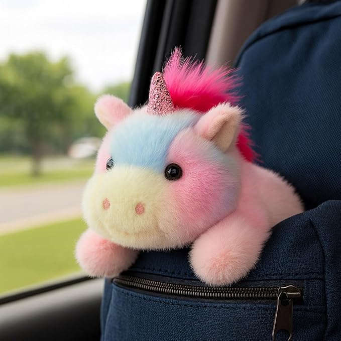 Adorable Rainbow Unicorn Stuffed Animal Soft Stress Relief Plush Toy Cute Birthday Gifts for Boys Girls Kids Toddlers