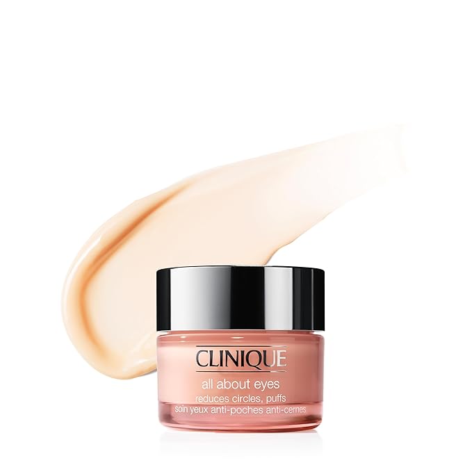 Clinique All About Eyes Lightweight Eye Cream With Vitamin C | Hydrating, Brightening, Depuffing + Dark Circle Reducing, 1 Ounce
