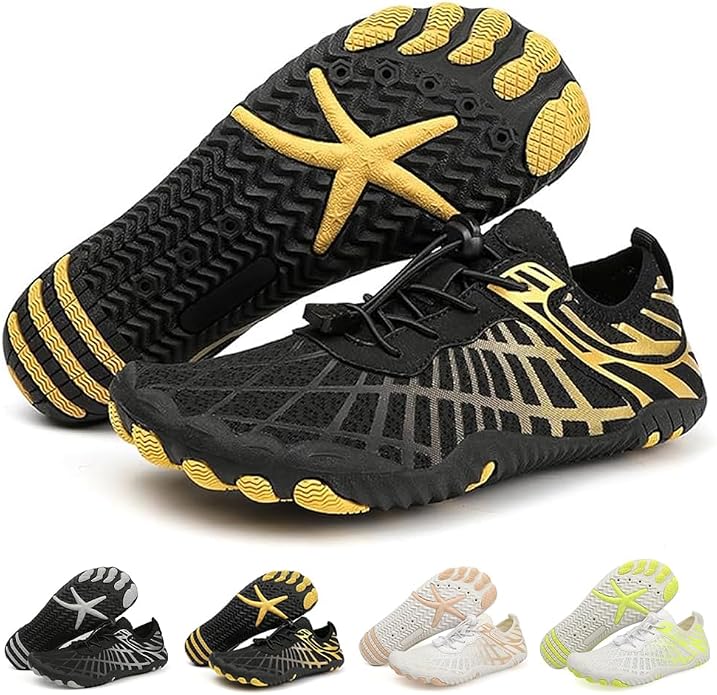 ELETON Barefoot Shoes Women Men Footwear, Wide Toe Box Hiking Zero Drop Non-Slip Quick-Dry River Boat Pool Beach Water Shoes, Lightweight Swimming Running Walking Sneakers Unisex