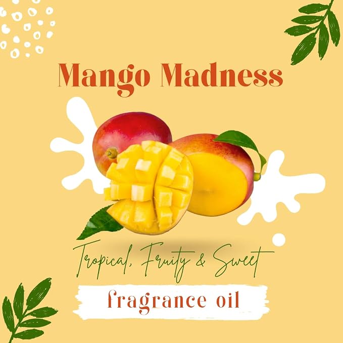 32 fl oz Mango Madness Fragrance Oil (Plastic Jug w/Cap) - GreenHealth