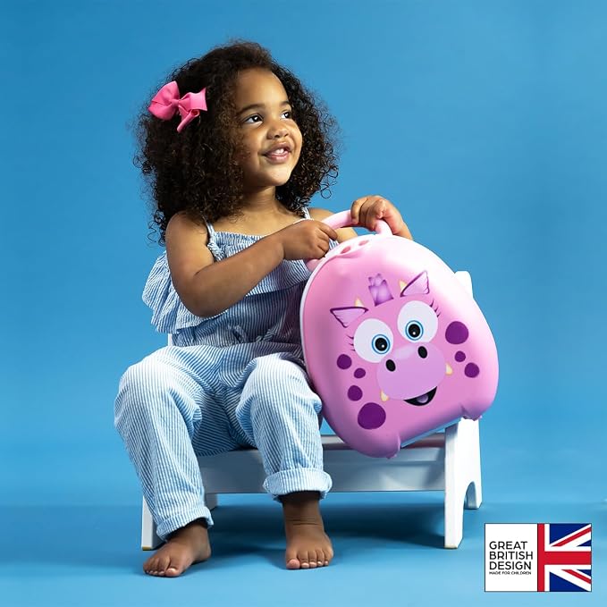 My Carry Potty - Pink Dragon Travel Potty, Award-Winning Portable Toddler Toilet Seat for Kids to Take Everywhere