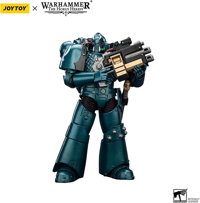 JOYTOY Warhammer The Horus Heresy Alpha Legion Headhunter with Banestrike Combi-Bolter and Power Dagger - 1:18 Scale 4.72in Action Figure Mecha Joy Toy Collection Model