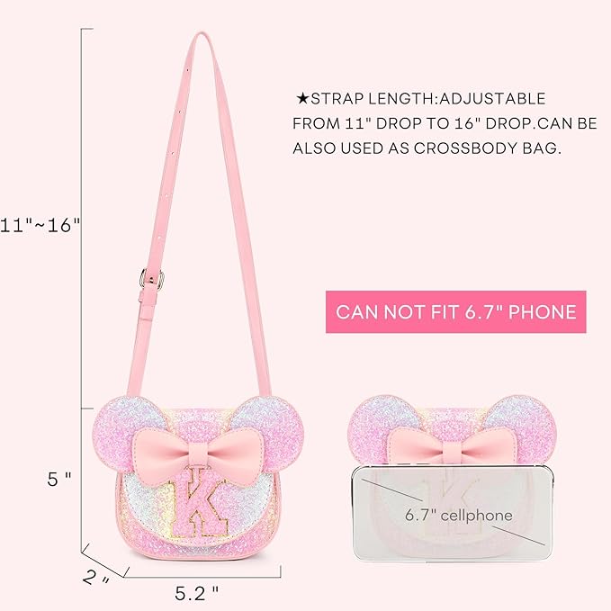 mibasies Toddler Purse Gifts for Girls: 3 Year Old Girl Gifts, Mouse Toys Purse Set