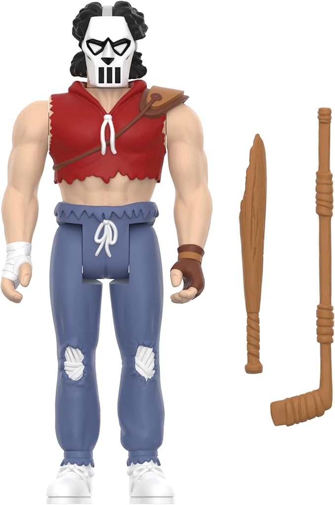 Super7 Teenage Mutant Ninja Turtles Casey Jones (Comic Color) - 3.75" TMNT Action Figure with Accessories Classic Cartoon Collectibles
