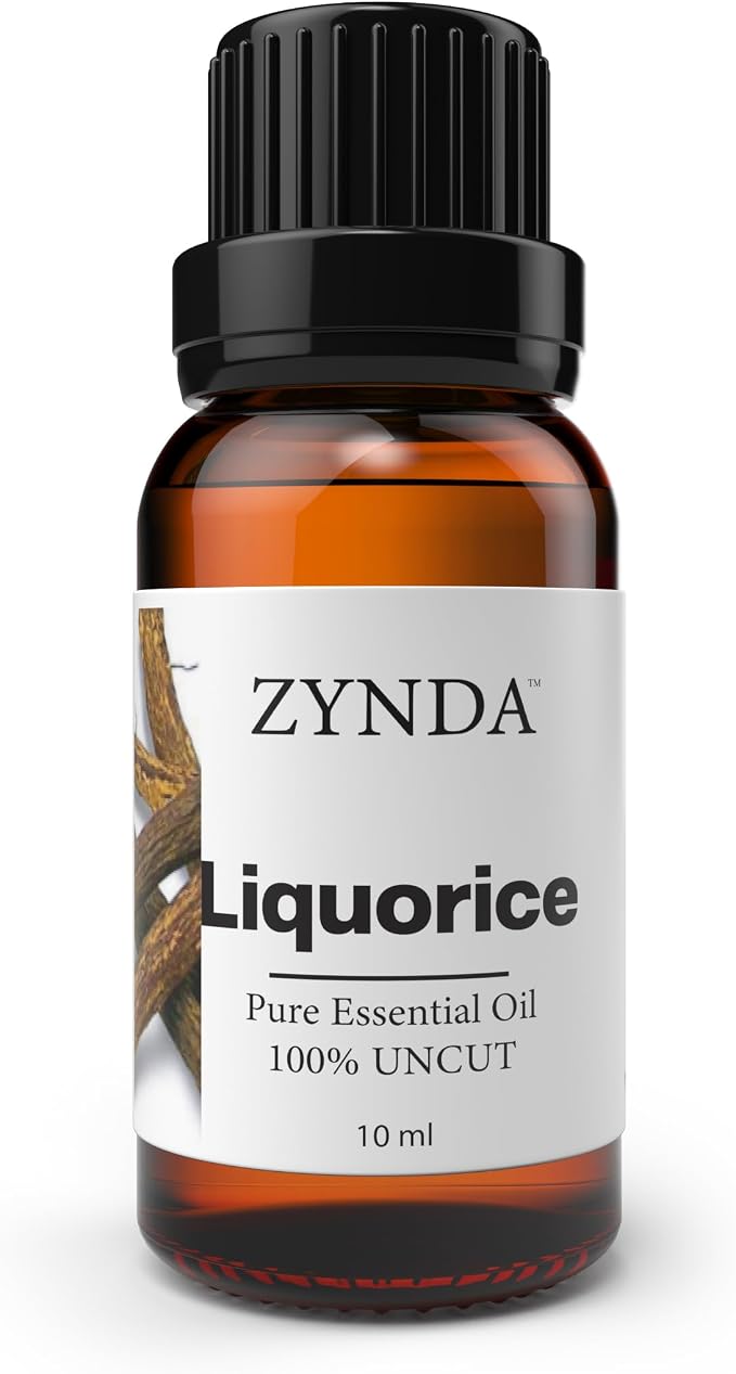 Licorice Oil 100% Pure & Natural Licorice Root Extract | Cold Pressed Essential Oil for Radiant Glow | Premium Lab Tested Liquorice Root Oil for Skin & Hair Relaxation & Aromatherapy – 10ml