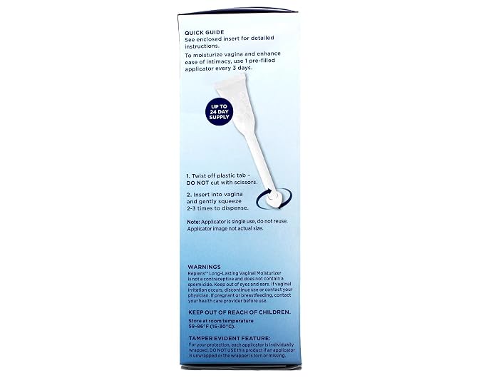 Replens Long-Lasting Vaginal Moisturizer - 8 ct, Pack of 4