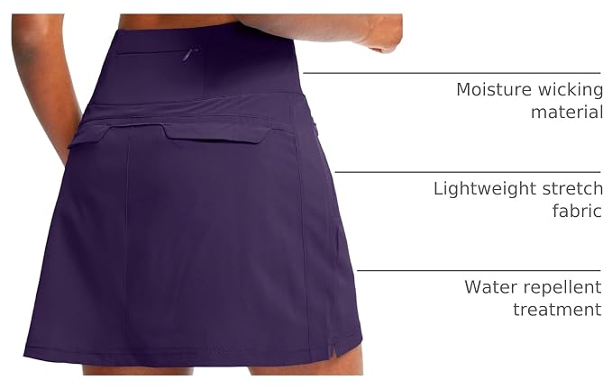 G Gradual Golf Skorts Skirts for Women with 5 Pockets Women's High Waisted Lightweight Athletic Skirt for Tennis Running
