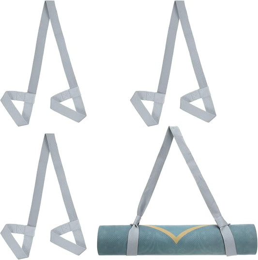 PATIKIL Yoga Mat Strap, Adjustable Yoga Mat Carrier Straps Sling Cotton Anti Slip Mat Holder Stretching Band
