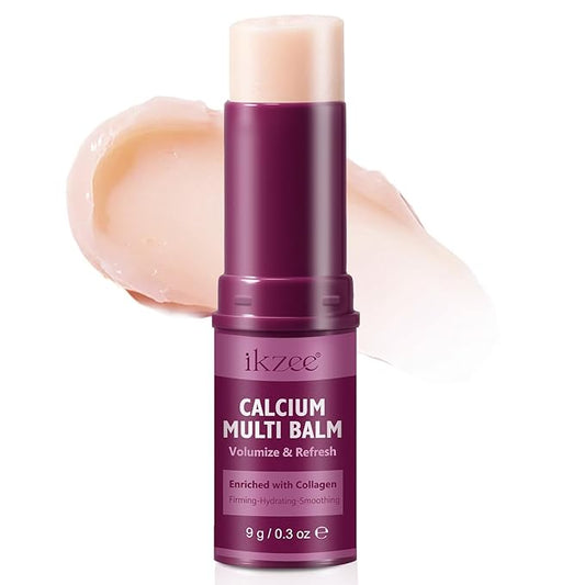 Calcium Multi Balm Stick, Calcium Volume Multi Balm, Anti Wrinkle Collagen Moisturing Stick - Anti-aging, Hydrating, Firming Skin, Suitable for Eyes, Neck and Face, 9g
