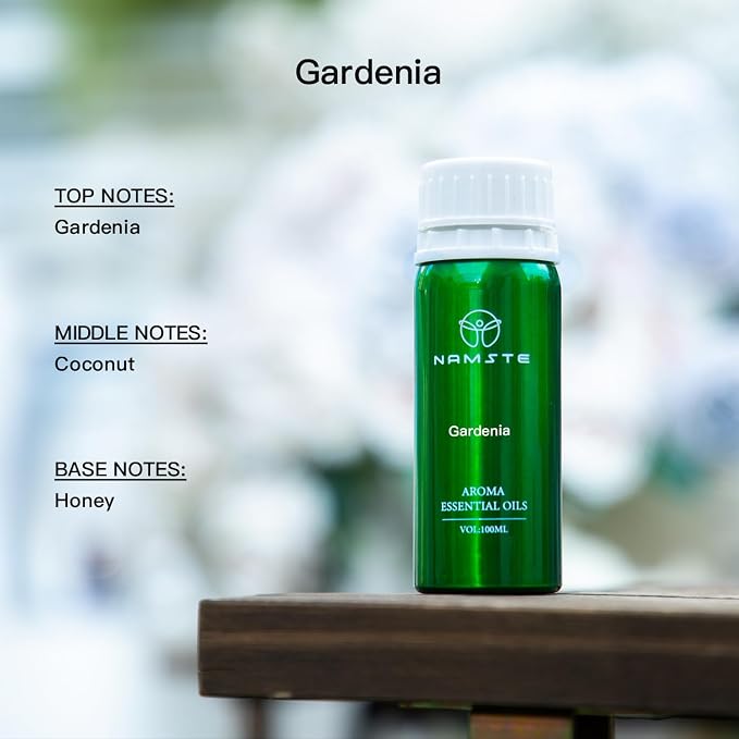 Gardenia Essential Oil Blends for Diffuser and Humidifier, Floral Air Freshener Liquid, Luxury Home Fragrance Oil 3.38 Fl Oz for Wedding Gift, Candle and Soap Making