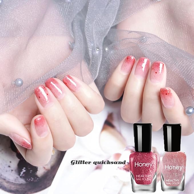 Non Toxic Nail Polish Set, Easy Peel Off and Fast Dry Nail Polish Set for Pack, Eco Friendly & Organic Water Based Nail Polish for Women,Teens