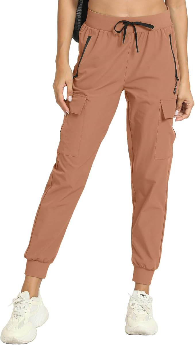Women's Joggers Cargo Pants Lightweight Quick Dry Hiking Running Pants for Athletic Casual & Outdoor