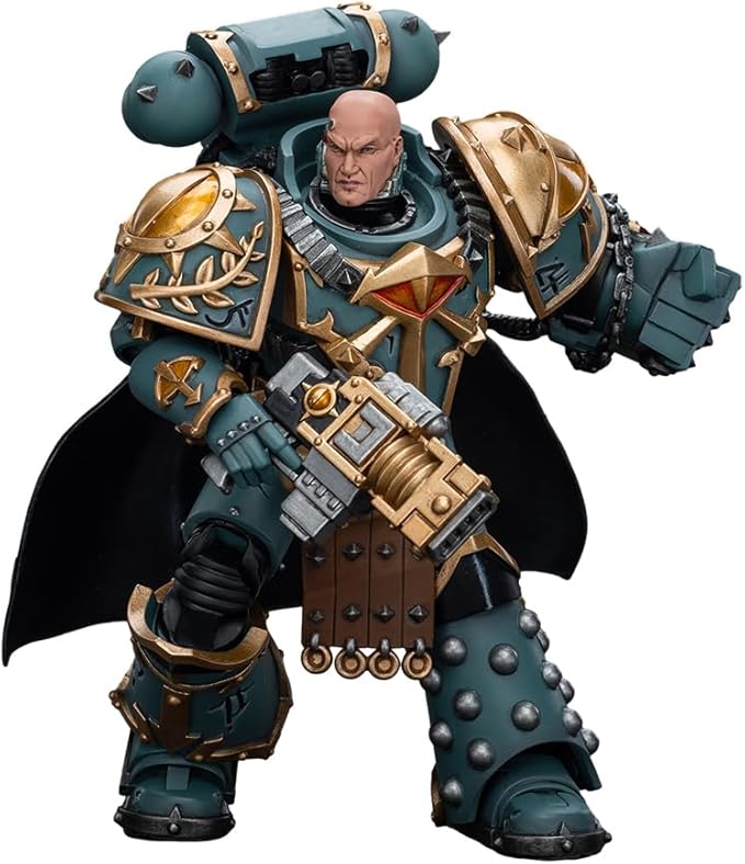 JOYTOY Warhammer The Horus Heresy 1/18 Action Figure Sons of Horus Legion Praetor with Power Fist Collection Model Birthday Gifts