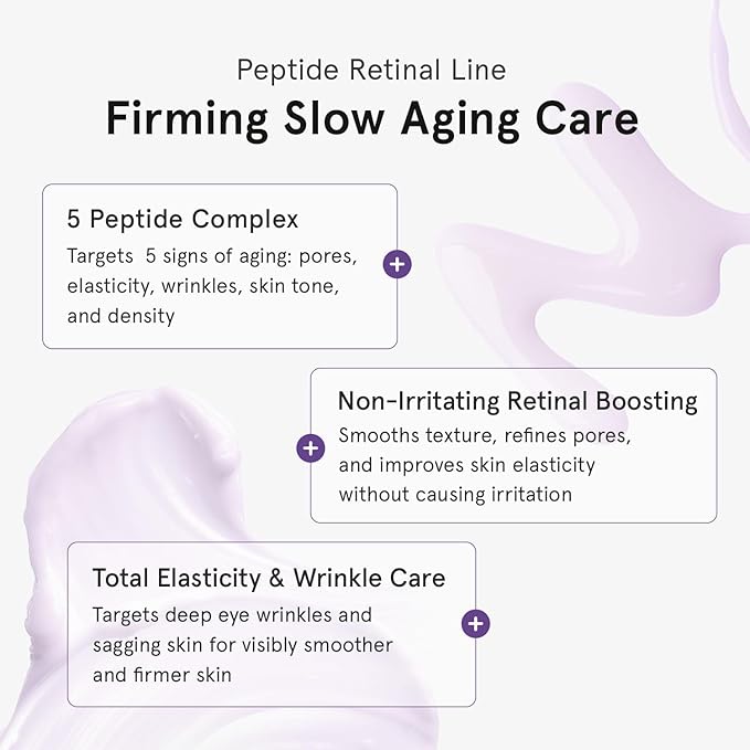 ONE THING Peptide Retinal Cream, Vitamin A, Faster Acting than Retinol, Retinaldehyde Anti Aging Face Cream, Smooths Wrinkles, Refines Pores and Improves Elasticity, Korean Skincare 1.85 fl.oz, 55ml