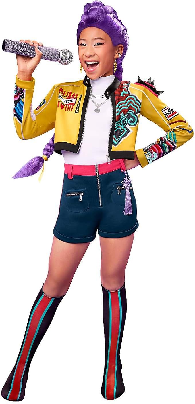 Spirit Halloween KPop Demon Hunters Kids Rumi Costume, Officially Licensed, Girls Cosplay Singer Outfit