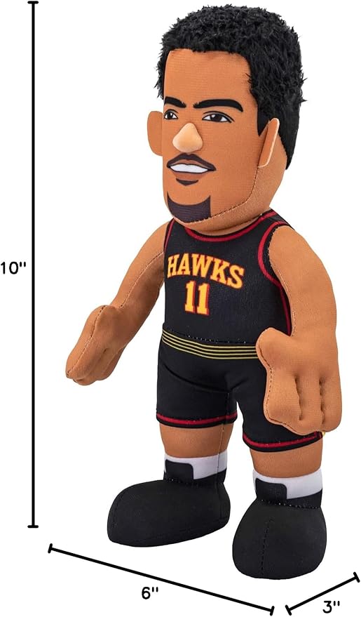 Bleacher Creatures Atlanta Hawks Trae Young 10" Plush Figure - A Superstar for Play and Display