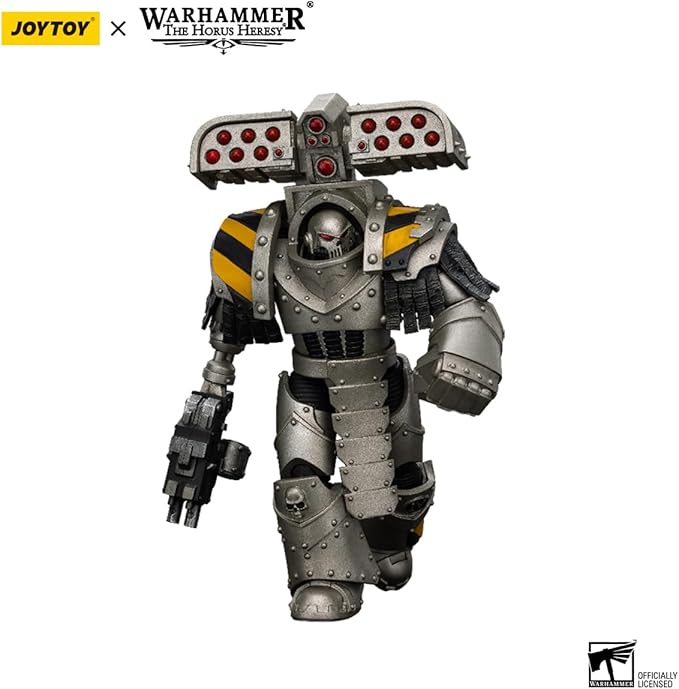 JOYTOY Warhammer The Horus Heresy lron Warriors Tyrant Siege Master Terminator with Rocket Launcher 1:18 Scale Action Figure Mecha Joy Toy Collection Model 5.4 inch