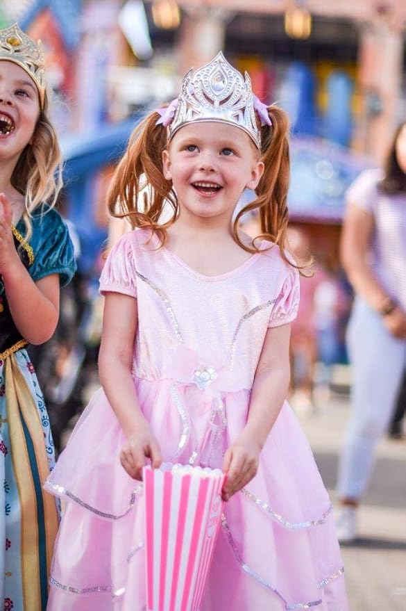 Little Adventures Royal Pink Princess Dress Up Costume for Girls