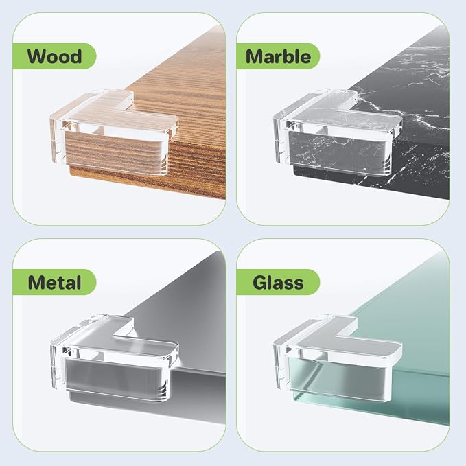 30 Pack Clear Baby Corner Protectors, L-Shaped & Spherical Furniture Edge Guards for Baby Proofing Soft PVC Table Corner Covers for Safety on Tables, Cabinets, Shelves – Childproof Bumpers for Home
