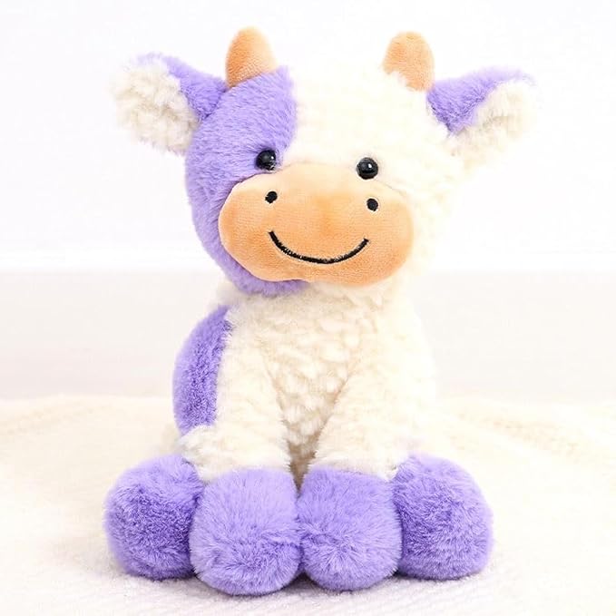 Cow Stuffed Animals Soft Plush Cute Cow Doll for Boys Girls 11.8in (zuo NIU zise 30cm)