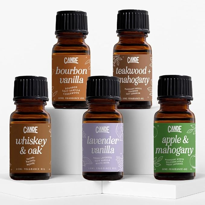 CANDECraftCo Premium Fragrance Oil Bundles – Diffuser Oils Fragrances Scented for Home, Candle Soap Making Supplies, Aromatherapy Blends for House (Floral, 3-Pack)