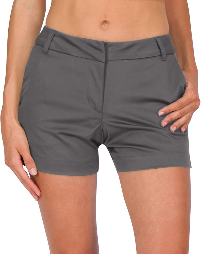 Three Sixty Six Womens Golf Shorts 4 ½ Inch Inseam - Quick Dry Active Shorts with Pockets, Athletic and Breathable