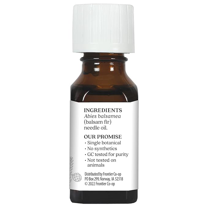 Aura Cacia Balsam Fir Needle Essential Oil | GC/MS Tested for Purity | 15ml (0.5 fl. oz.)