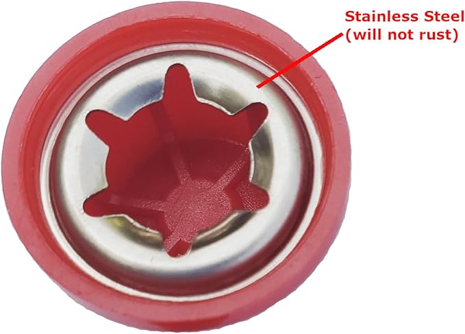 Hub Caps for Bike/TRIKES/Scooter Compatible with Popular Red Wagon Brand - fits 3/8 Axle Diameter (Red)